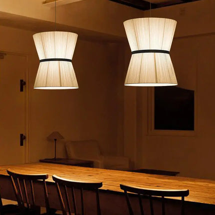Lustre en tissu style Wabi Sabi pour décoration intérieure moderne — LZ4X9P