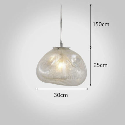 Suspension en verre soufflé style nuage pour restaurant — LZ4X9T2
