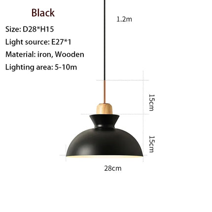 Suspension nordique en bois massif pour décoration intérieure — LZ4X9P
