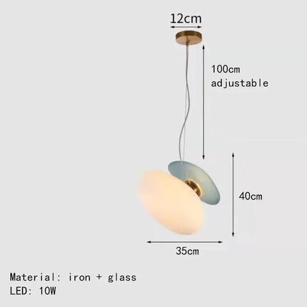 suspension design moderne en verre pour décoration intérieure