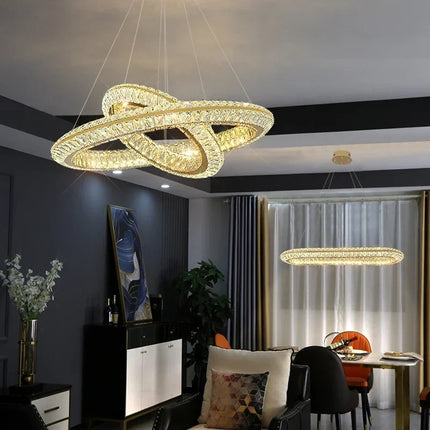 Lustre LED en cristal pour hôtel et bar — LZ4X9T2