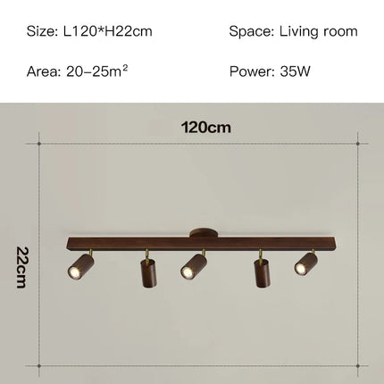 plafonnier led moderne en bois pour intérieur élégant