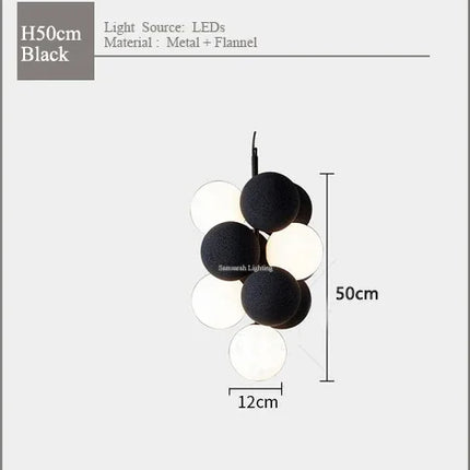 Suspension créative en flanelle style nordique pour intérieur moderne — LZ4P9X