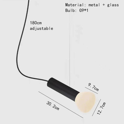 Suspension artistique en verre réglable pour décoration intérieure — LZ4XJ9