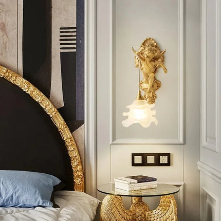 Applique murale vintage en cuivre avec cristal Angelique — LZ4X9T1