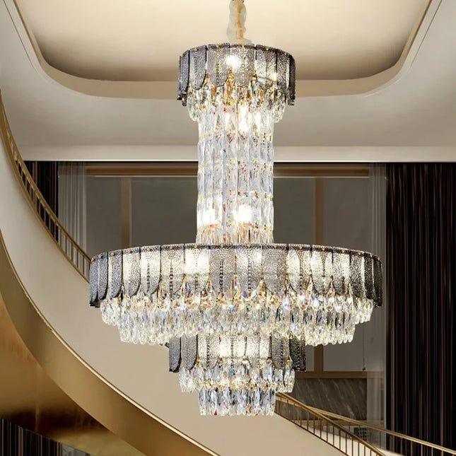 Lustre en cristal de luxe pour hôtel et villa — LZ4X9Q2