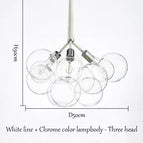 Chrome blanc 3 têtes
