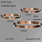 Bague 3 anneaux en or L / 41-50 W / Lumière neutre