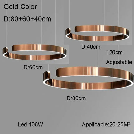 Lustre anneau design allemand à couleurs changeantes — LZ4P9XJ