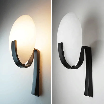 Applique murale design en marbre et cuivre style nordique moderne — LZ4X9P