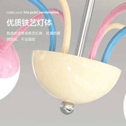 Lustre suspension moderne à bulles colorées pour intérieur — LZ4X9T1