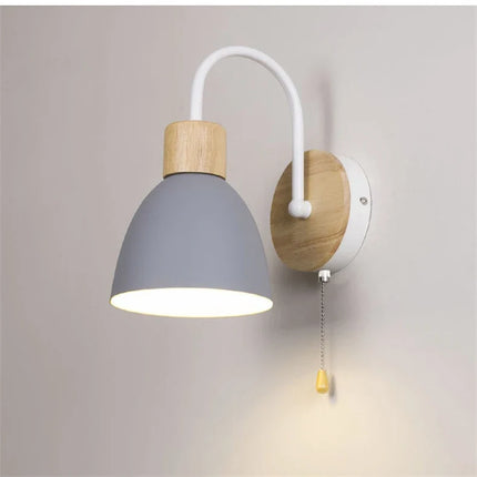 Applique murale nordique moderne macaron avec interrupteur LED intégré — LZ4X9P2