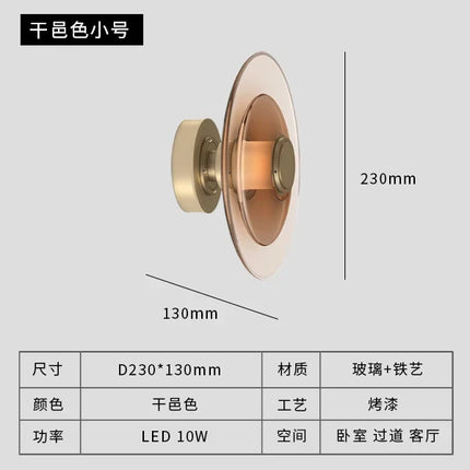 Applique murale LED en verre au design minimaliste pour intérieur — LZ4X9P2