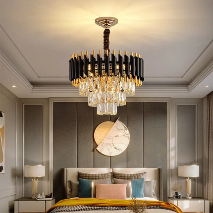 Lustre suspension moderne en cristal K9 LED — LZ4X9P2
