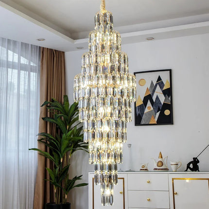 Lustre en cristal pour escalier et hall d’hôtel — LZ4X9T2
