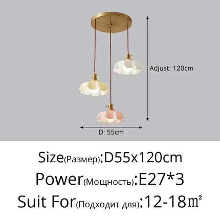 Lustre plissé simple pour éclairage intérieur doux — LZ4X9P2