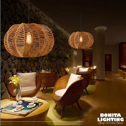 Suspension rétro en corde de chanvre style américain pour restaurant — LZ4X9P2Q