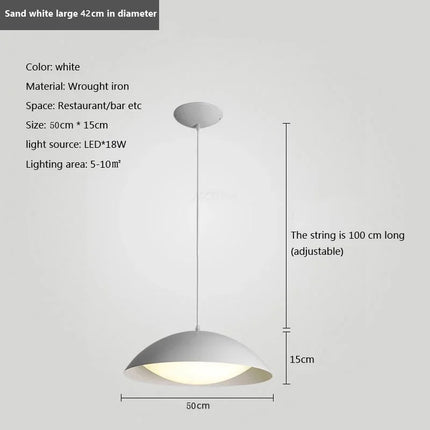 Suspension minimaliste en fer pour éclairage intérieur — LZ4XJ9