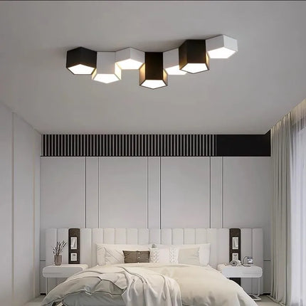 plafonnier moderne avec lumière led pour bureau et étude