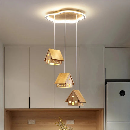 Suspension en bois massif au design créatif pour chambre d’enfant — LZ4XJ9