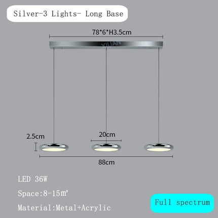 lustre rond moderne avec gradation pour restaurant et bar