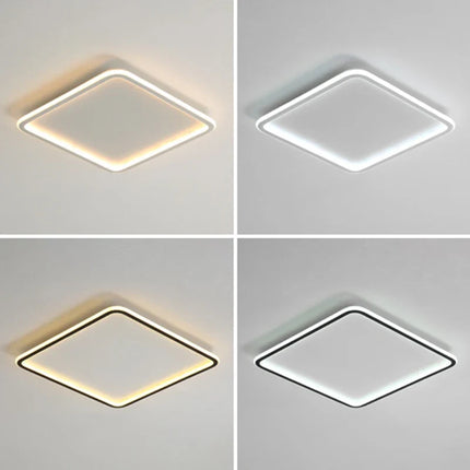 Plafonnier carré ultra fin au design moderne pour intérieur — LZ4X9Q2N