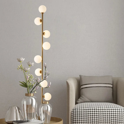 Lampadaire boule en verre style nordique pour intérieur — LZ4X9T2