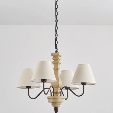 Lustre suspendu vintage en bois avec éclairage LED pour bar et cuisine — LZ4Q9T1