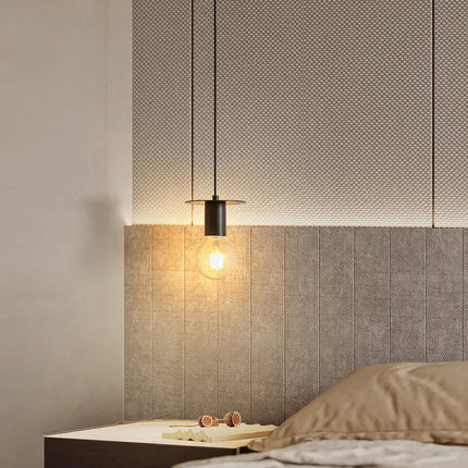 Suspension élégante en bois et métal pour intérieur moderne — LZ4X9T