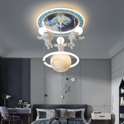 Plafonnier LED nordique design astronaute pour décoration intérieure — LZ4X9P2