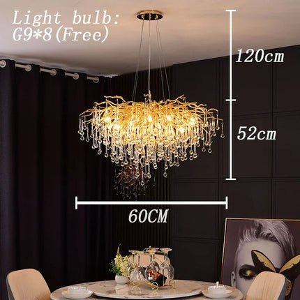 Lustre LED moderne en cristal pour intérieur — LZ4X9J