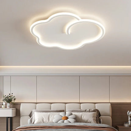 Plafonnier scandinave forme nuage avec gradation et télécommande optionnelle — LZ4F7D2