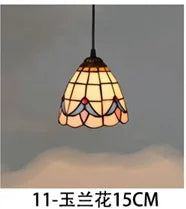 Lustre en verre style Tiffany rétro pour intérieur méditerranéen — LZ4X9P