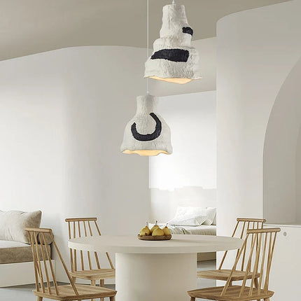 Lustre suspension nordique design wabi sabi pour éclairage décoratif café — LZ4G7X