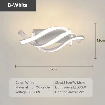 Plafonnier LED minimaliste moderne pour entrée, allée et escalier — LZ4X9P