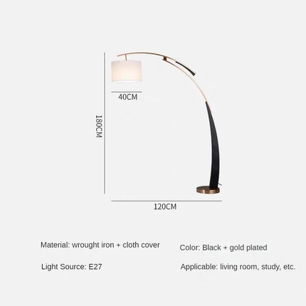 Lampadaire design minimaliste style chinois pour intérieur élégant — LZ4X9J