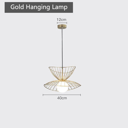 Suspension plafonnier LED en métal avec câble réglable design — LZ4P9XQ