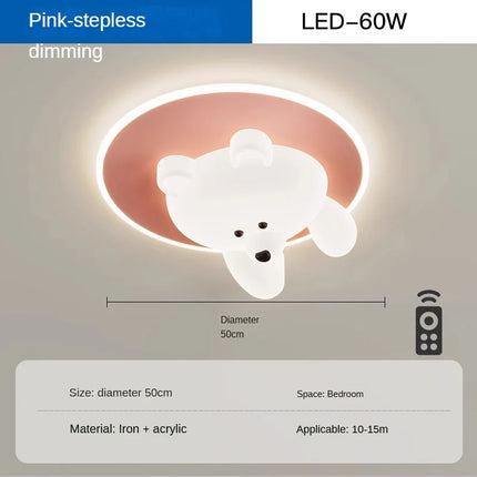 Plafonnier LED ours mignon pour chambre d’enfant — LZ4X9Q2