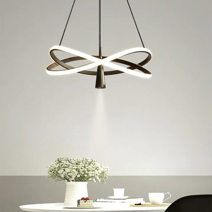 lustre suspendu à led moderne pour décoration intérieure élégante