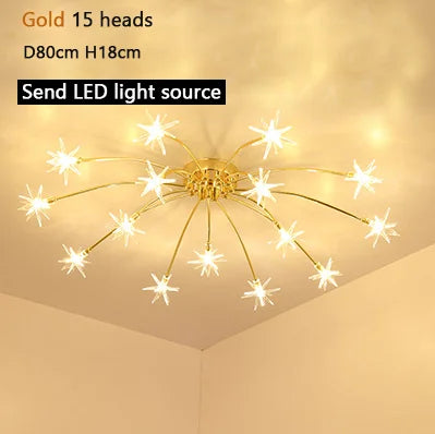 Plafonnier LED nordique moderne effet ciel étoilé pour décoration — LZ4X9T2