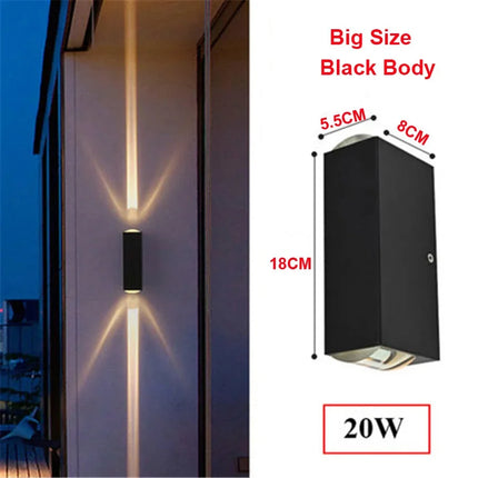 Applique murale LED extérieure étanche en aluminium moderne — LZ4X9P2