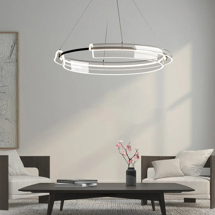 Lustre LED dimmable anneau simple pour maison et hôtel — LZ4T9X