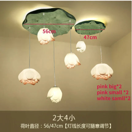 Suspension en verre forme lotus pour décoration intérieure — LZ4X9P2