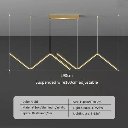 Suspension LED moderne pour intérieur au design élégant — LZ4X9T