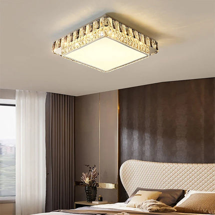 Plafonnier LED rond en cristal de luxe moderne — LZ4X9P2Q