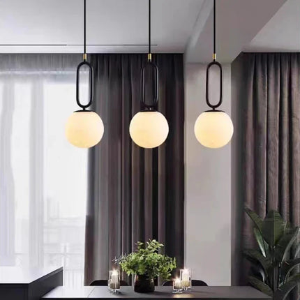 Suspension LED réglable en laiton et marbre naturel — LZ4X9T2