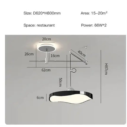 Lustre LED réglable pour salle à manger, bureau et chambre — LZ4X9P