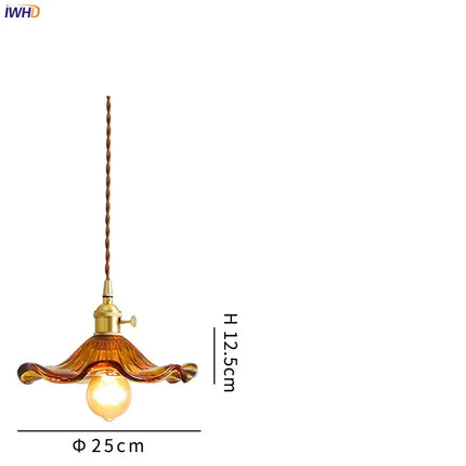 Suspension en verre coloré style nordique pour intérieur moderne — LZ4XJ9