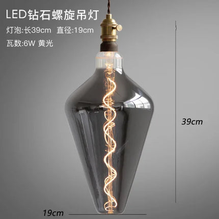 Suspension rétro en verre pour décoration et exposition artistique — LZ4P9X