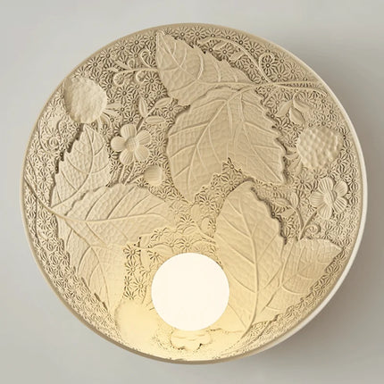 Applique murale ronde en verre au design rétro haut de gamme — LZ4X9P2